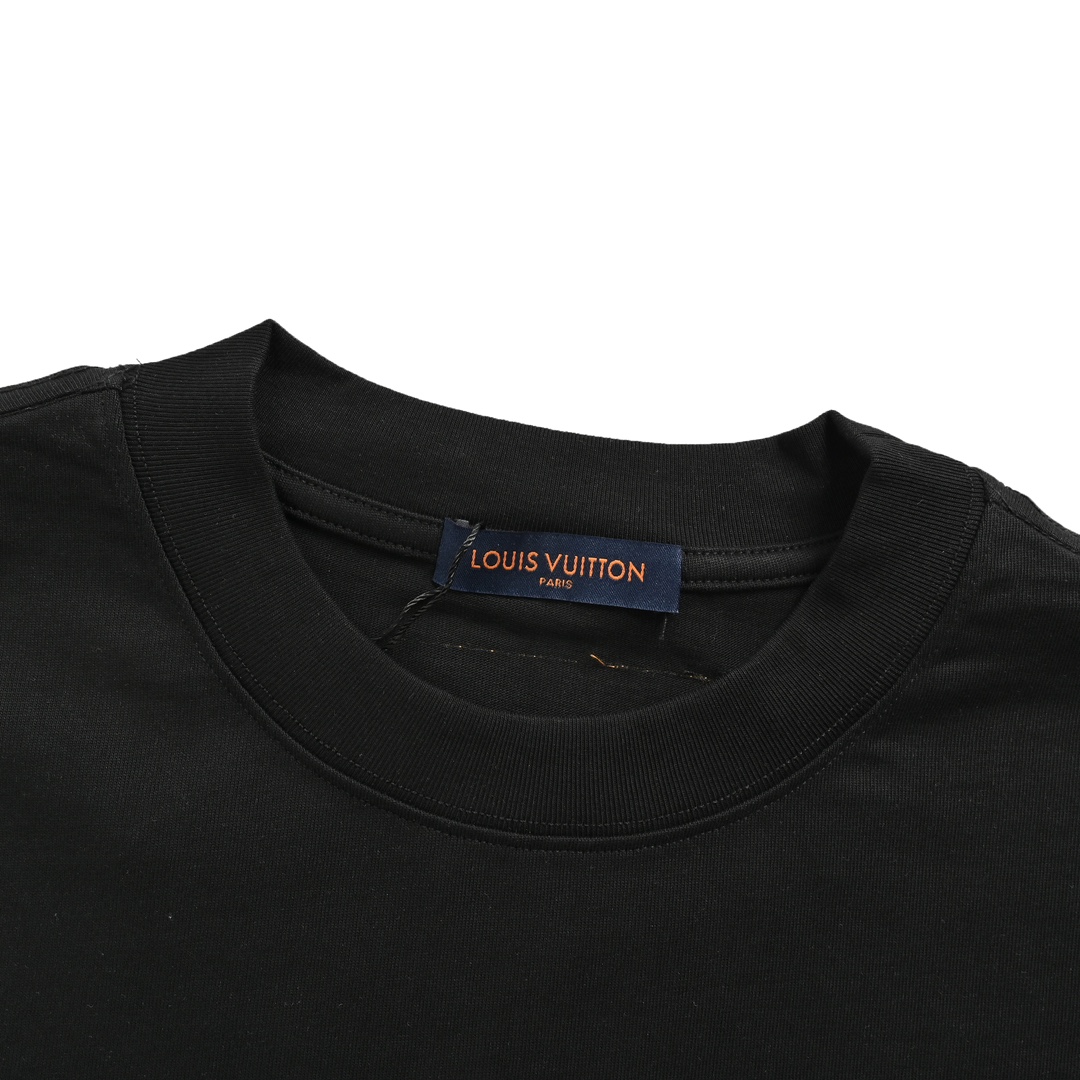 Louis Vuitton 24ss rainbow logo 3D foam print short sleeves