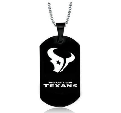 HOUSTON TEXANS TITANIUM STEEL DOG TAG