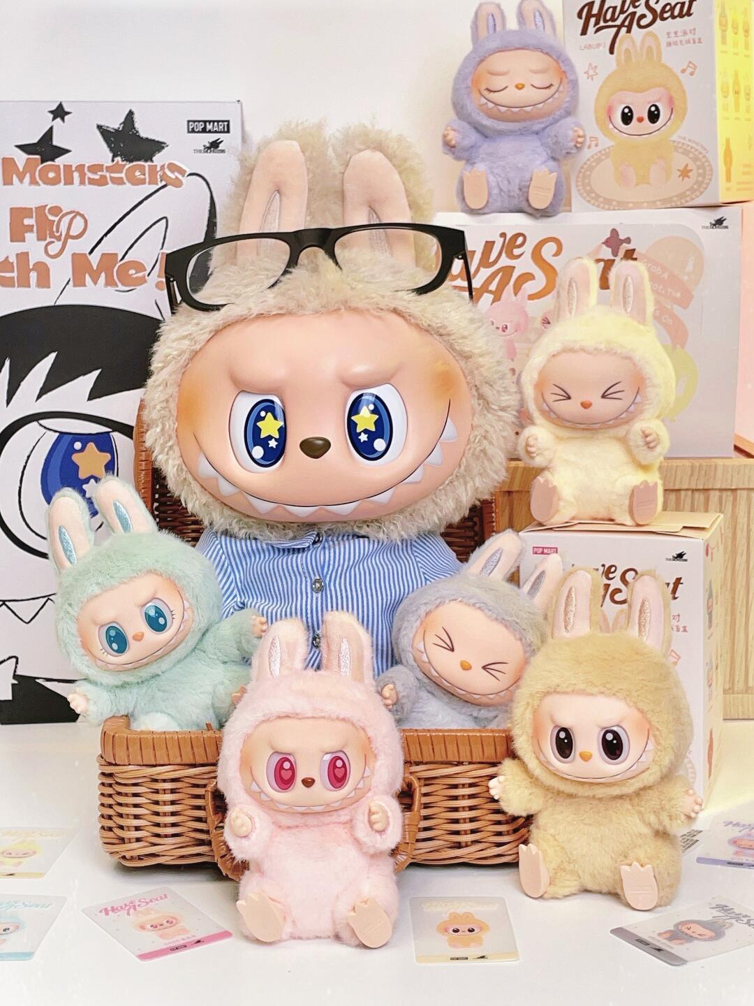 LABUBU Sit Party Vinyl Plush Pendant Blind Box Labub HaveASeat