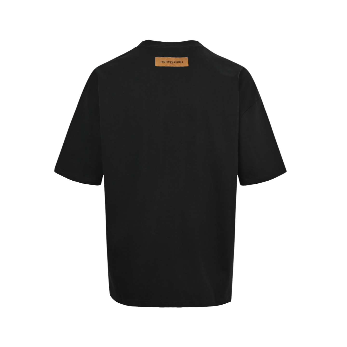 Louis Vuitton 25ss patchwork lettering short-sleeved shirt