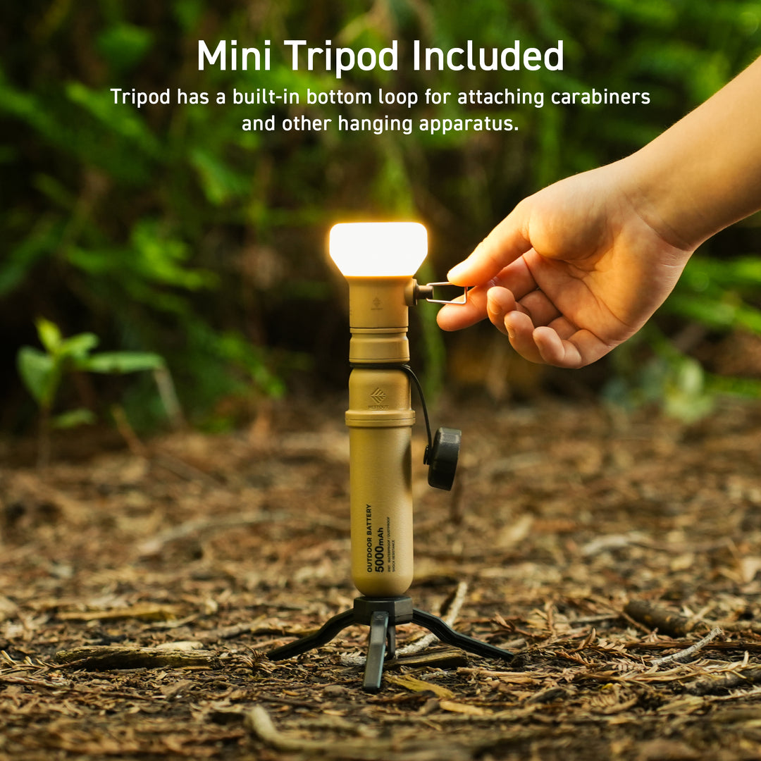 HOT SALE🔥Multifunctional Outdoor Waterproof Camping Light with Power Bank 5000mAh