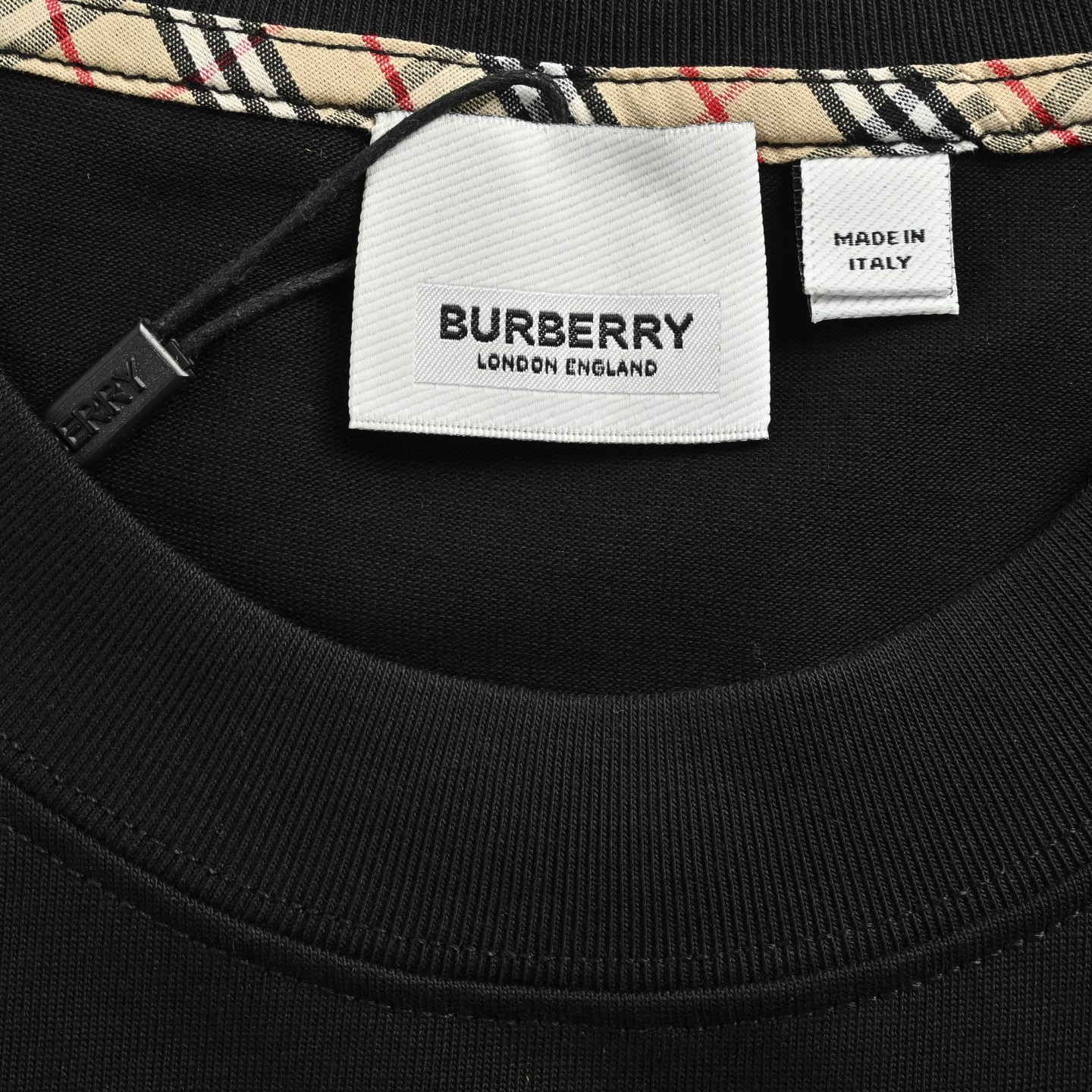 Burberry 25ss check horse embossed short sleeves