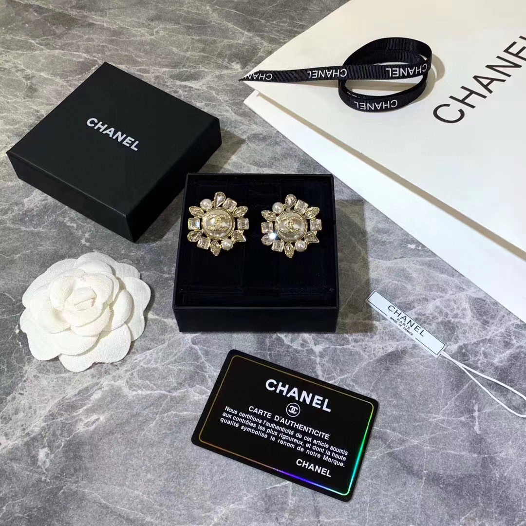 Chanel Sunflower Earrings