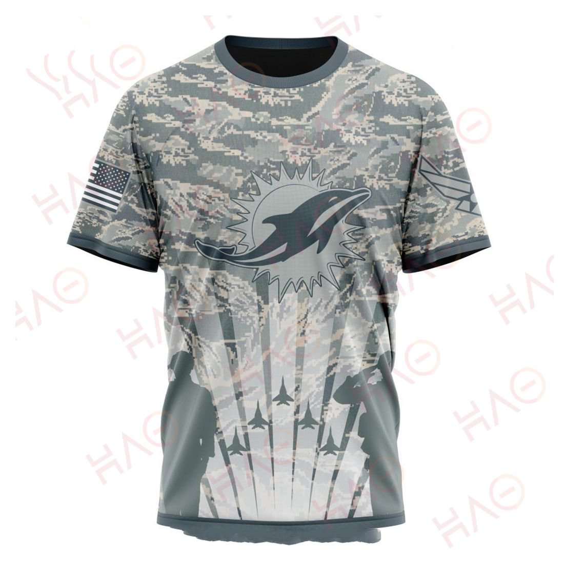 MIAMI DOLPHINS 3D HOODIE US AIR FORCE