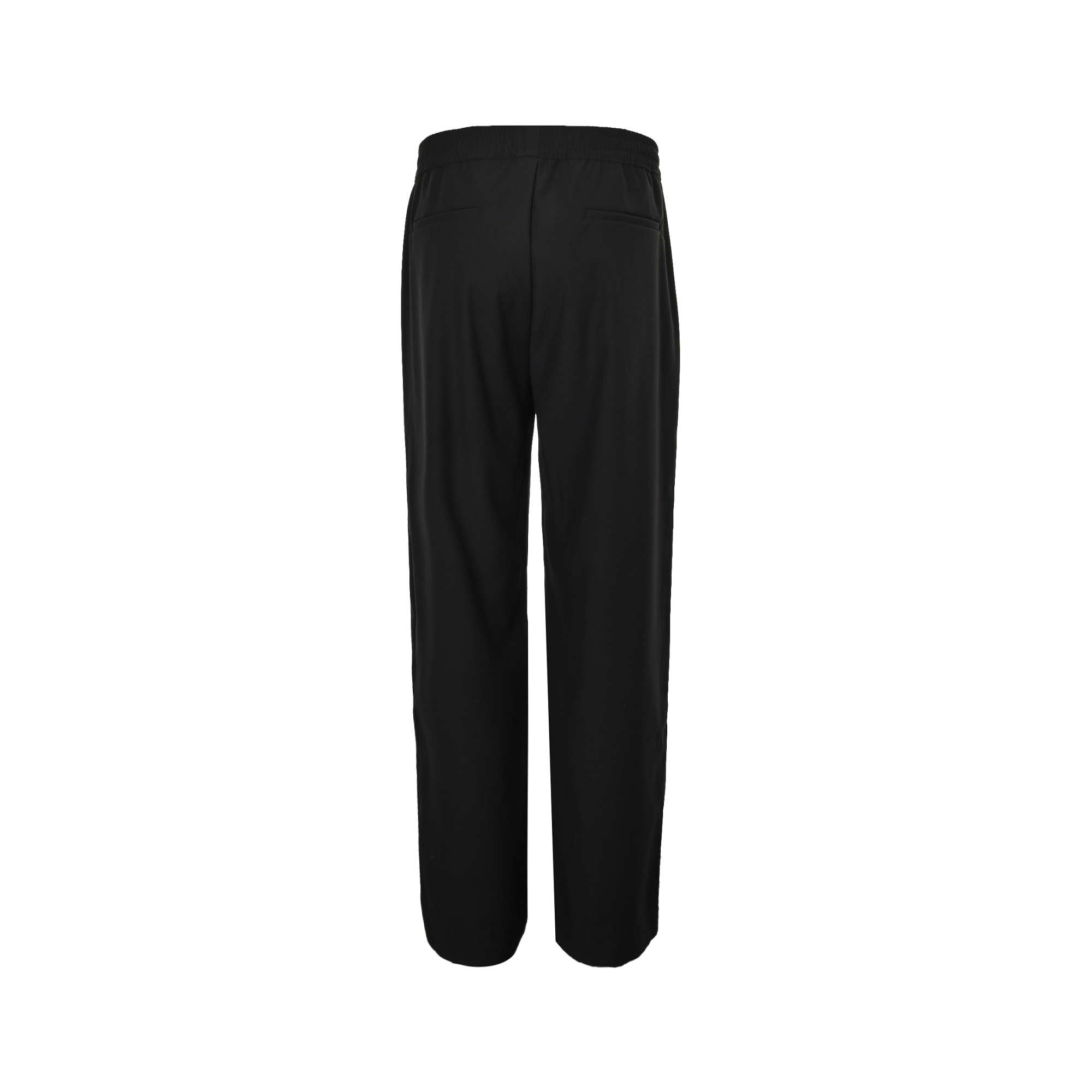 Louis Vuitton Solid Color Drawstring Straight Leg Embroidered Wool Trousers