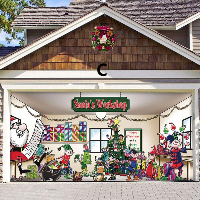 Hot Sale-2023 New Christmas Garage Door Decoration