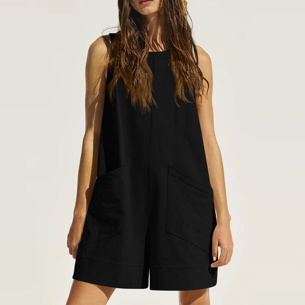 Summer Sleeveless Short Jumpsuits with Pockets (Buy 2 Free Shipping)