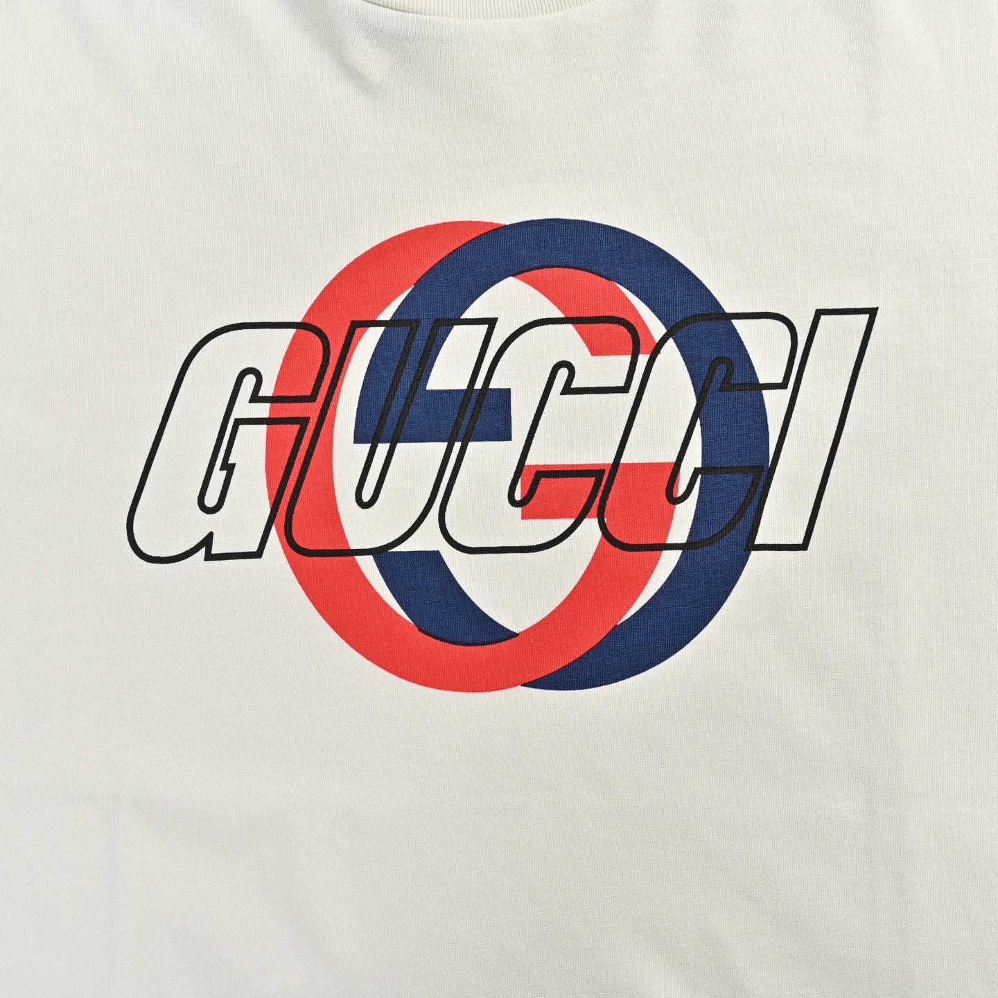 Gucci Double G hollow letter print short sleeve