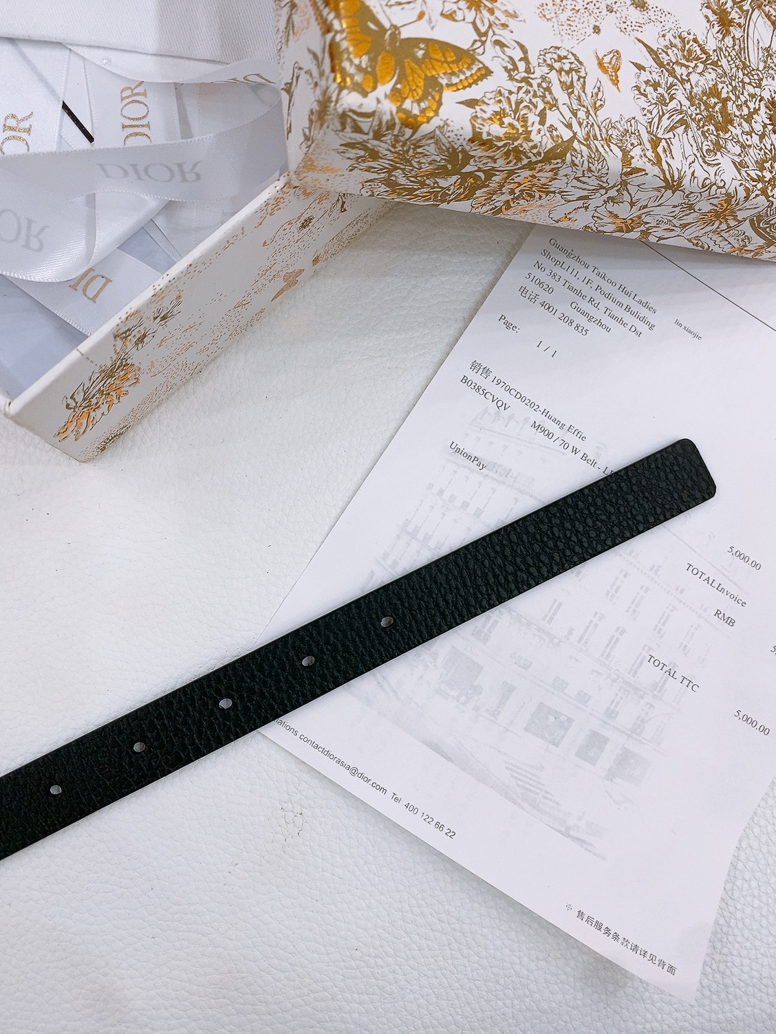 Dior Saddle Belt Cowhide Leather Belt 2.0CM Width