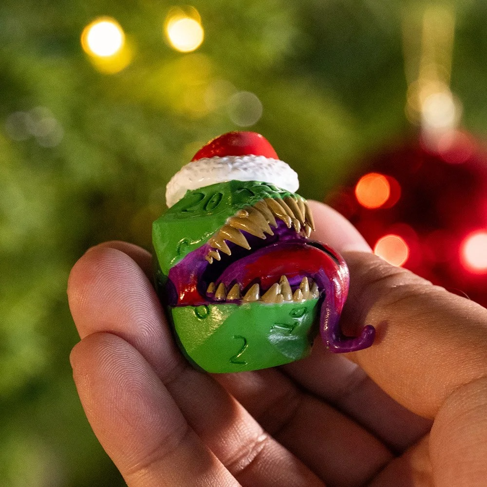 Christmas table decoration DND resin monster dice🎲
