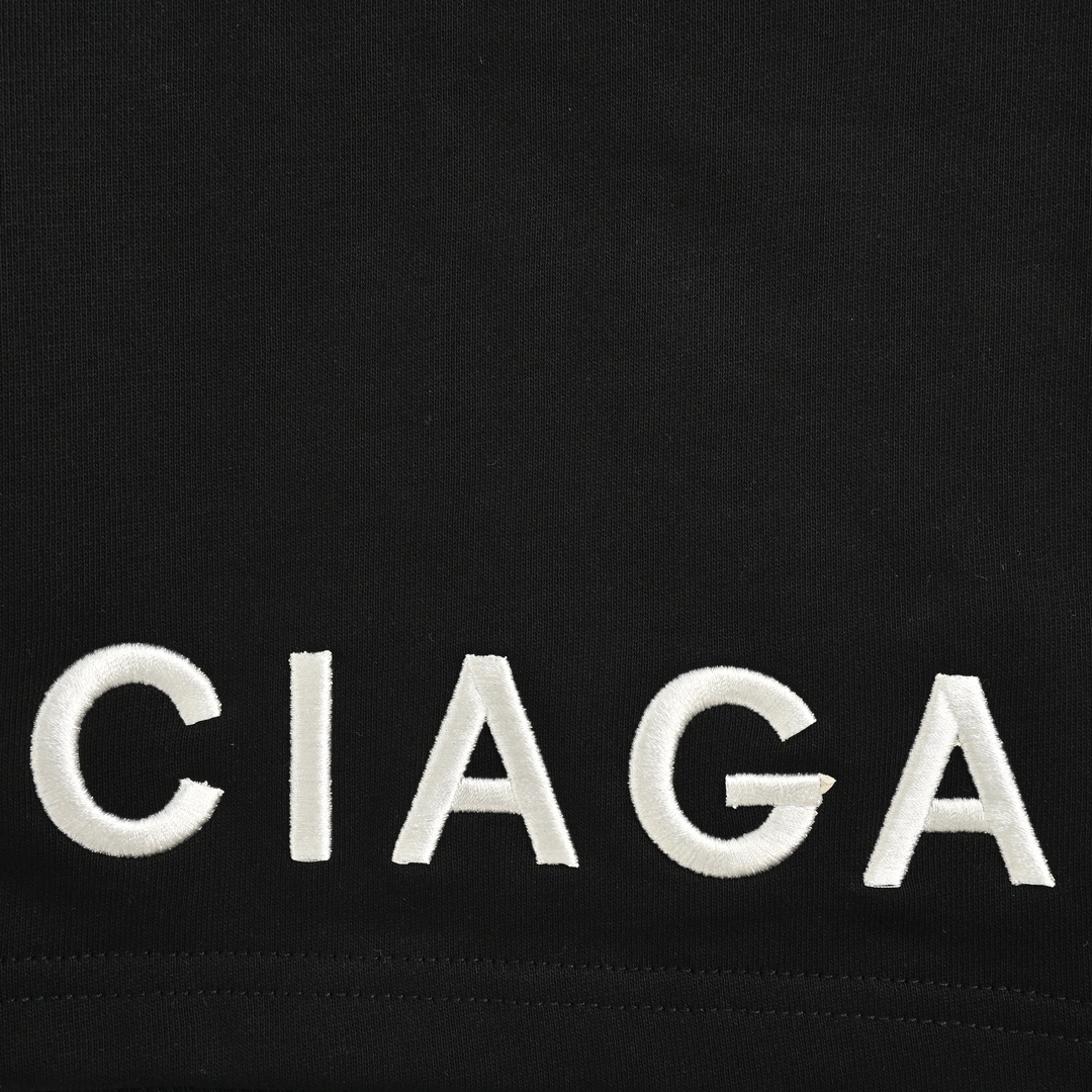 Balenciaga 24ss embroidered logo shorts