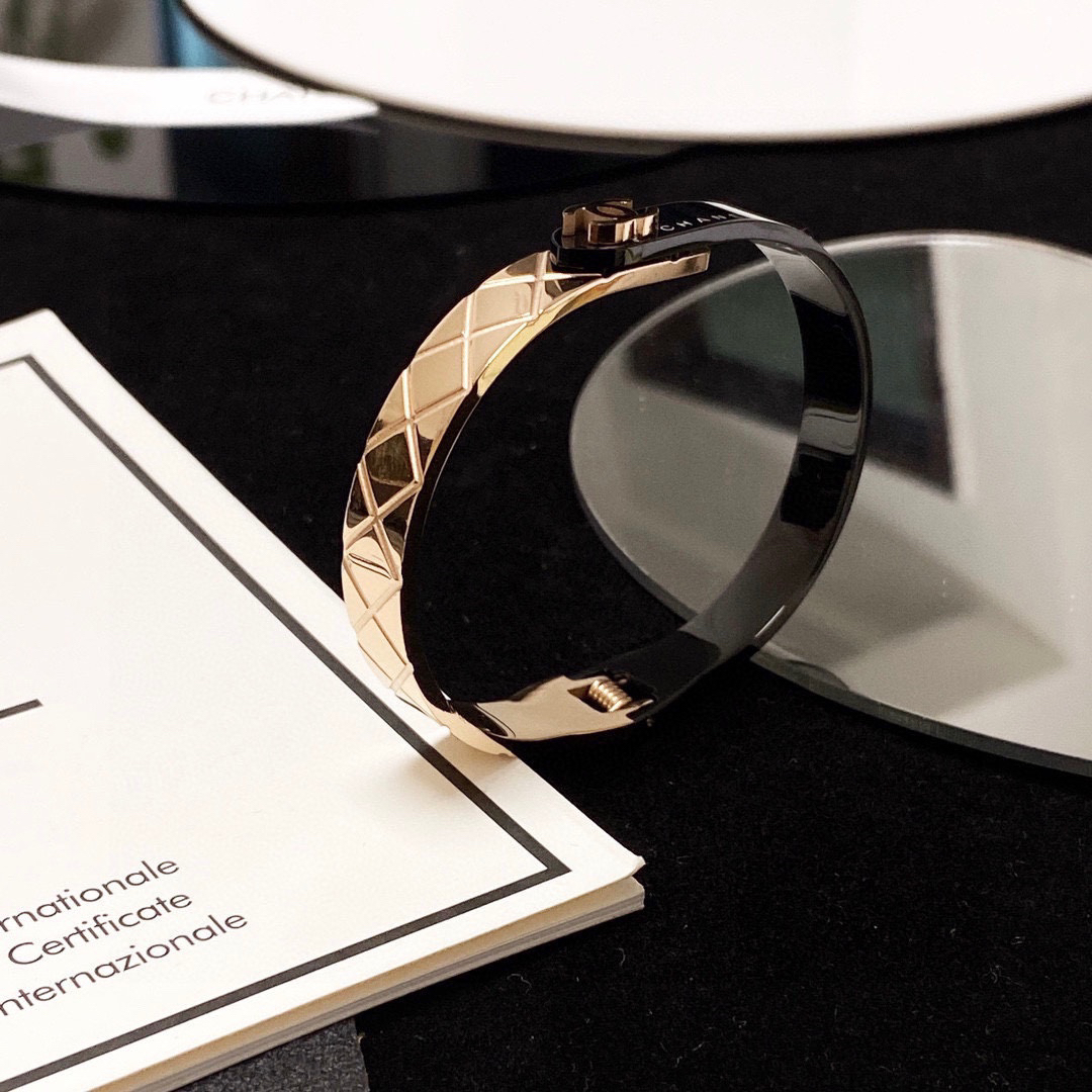 Chanel rose gold diamond bracelet