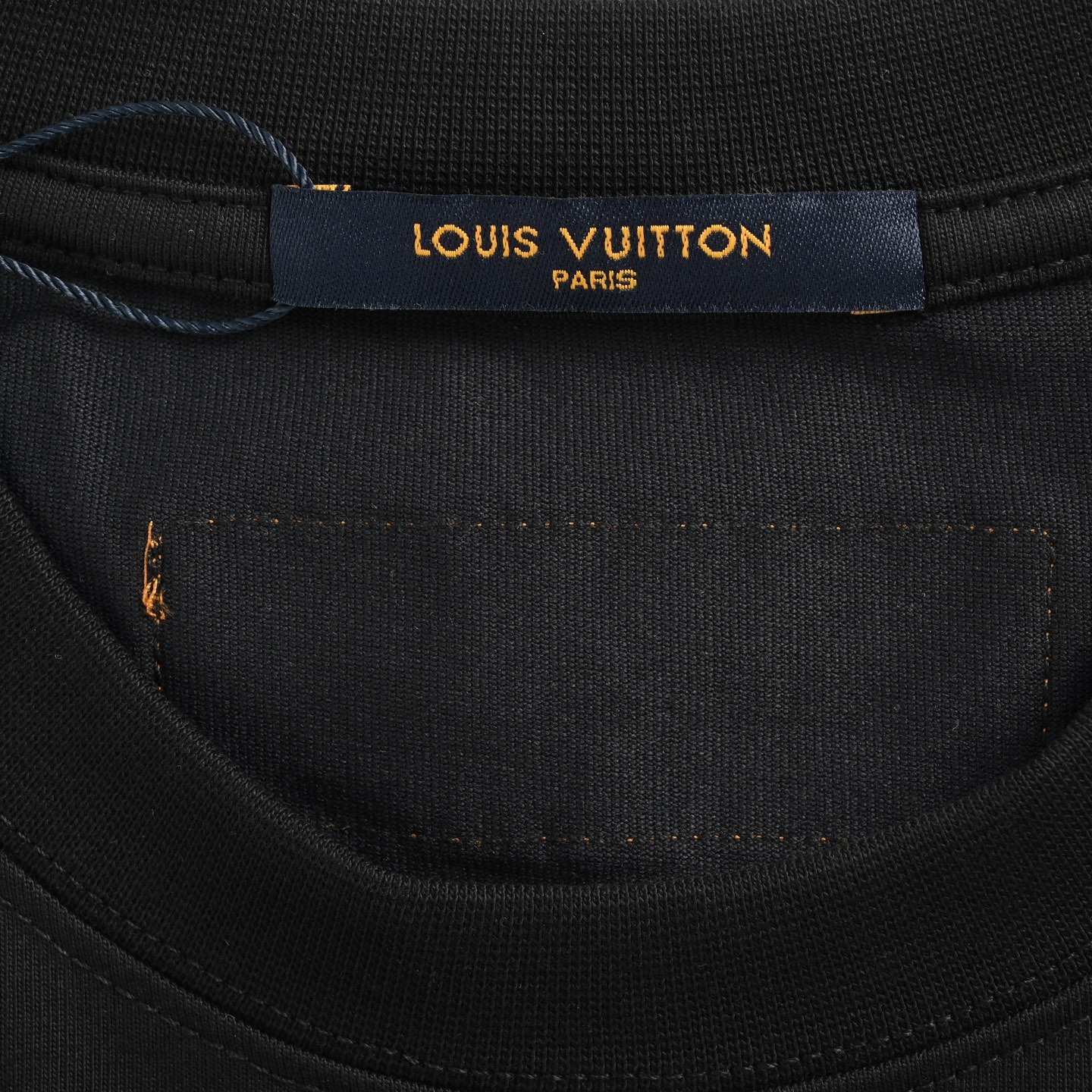 Louis Vuitton 25ss pencil hand-painted large logo old flower embroidery short sleeve