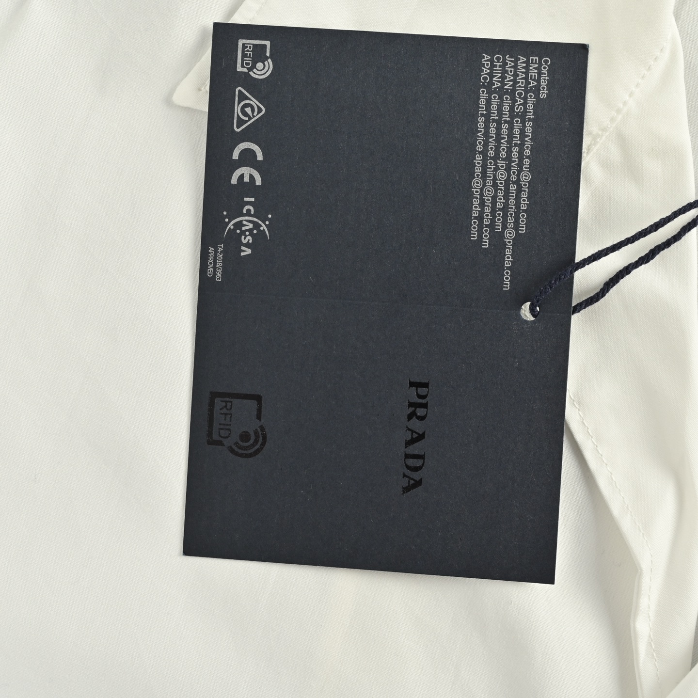 Prada 25ss short-sleeved shirt with pocket logo