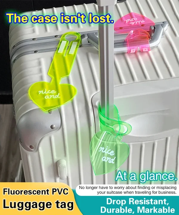 🔥Last Day Promotion-SAVE 50% OFF🔥Anti-lost Fluorescent Heart Luggage Tag-Buy 8 Get 8 Free & Free Shipping