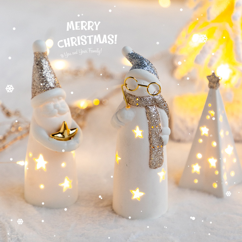 🌲🌲Christmas Ceramic Glowing Lights Decoration