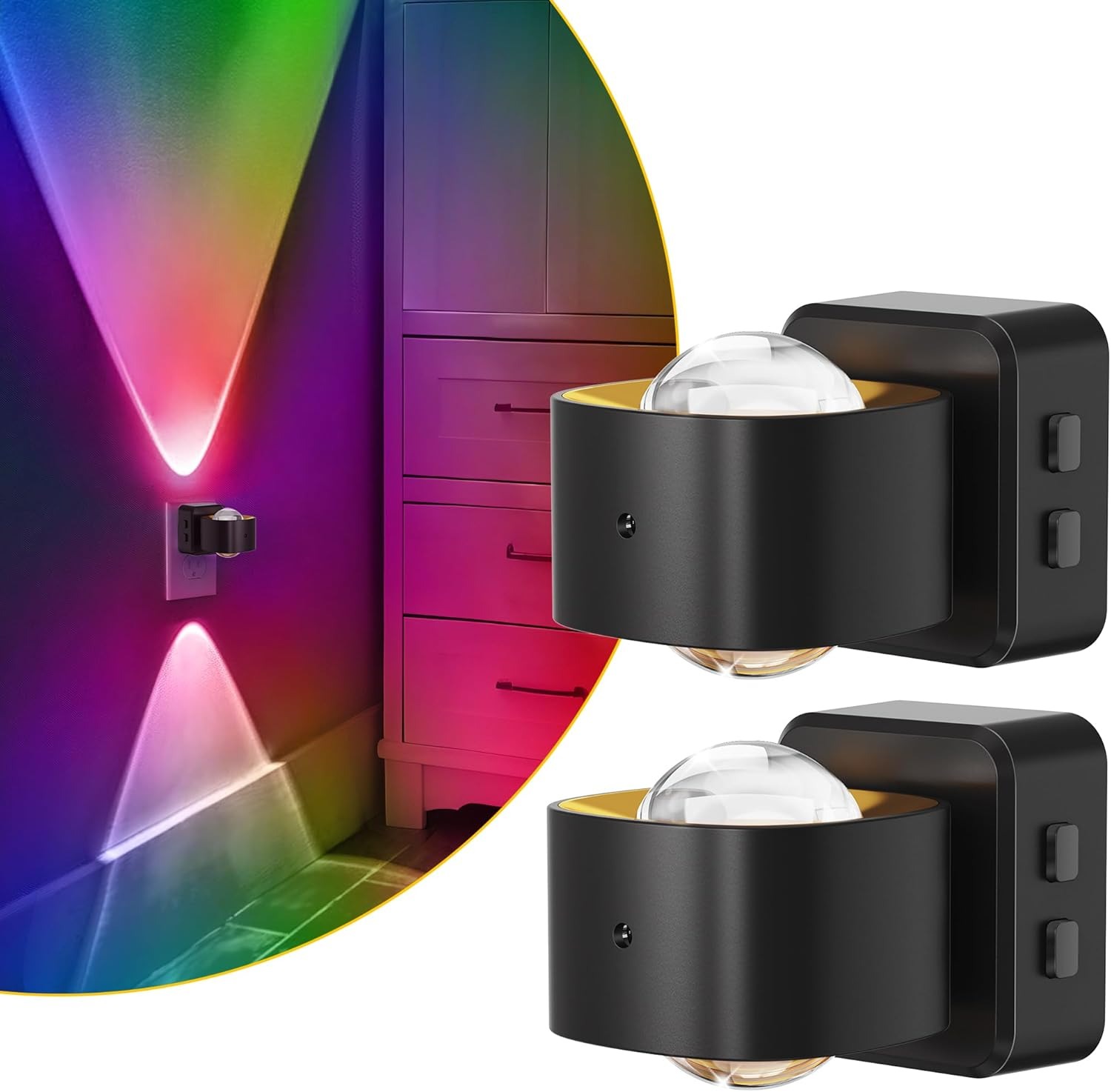 LED Night Light Projector with Sensor Dusk to Dawn