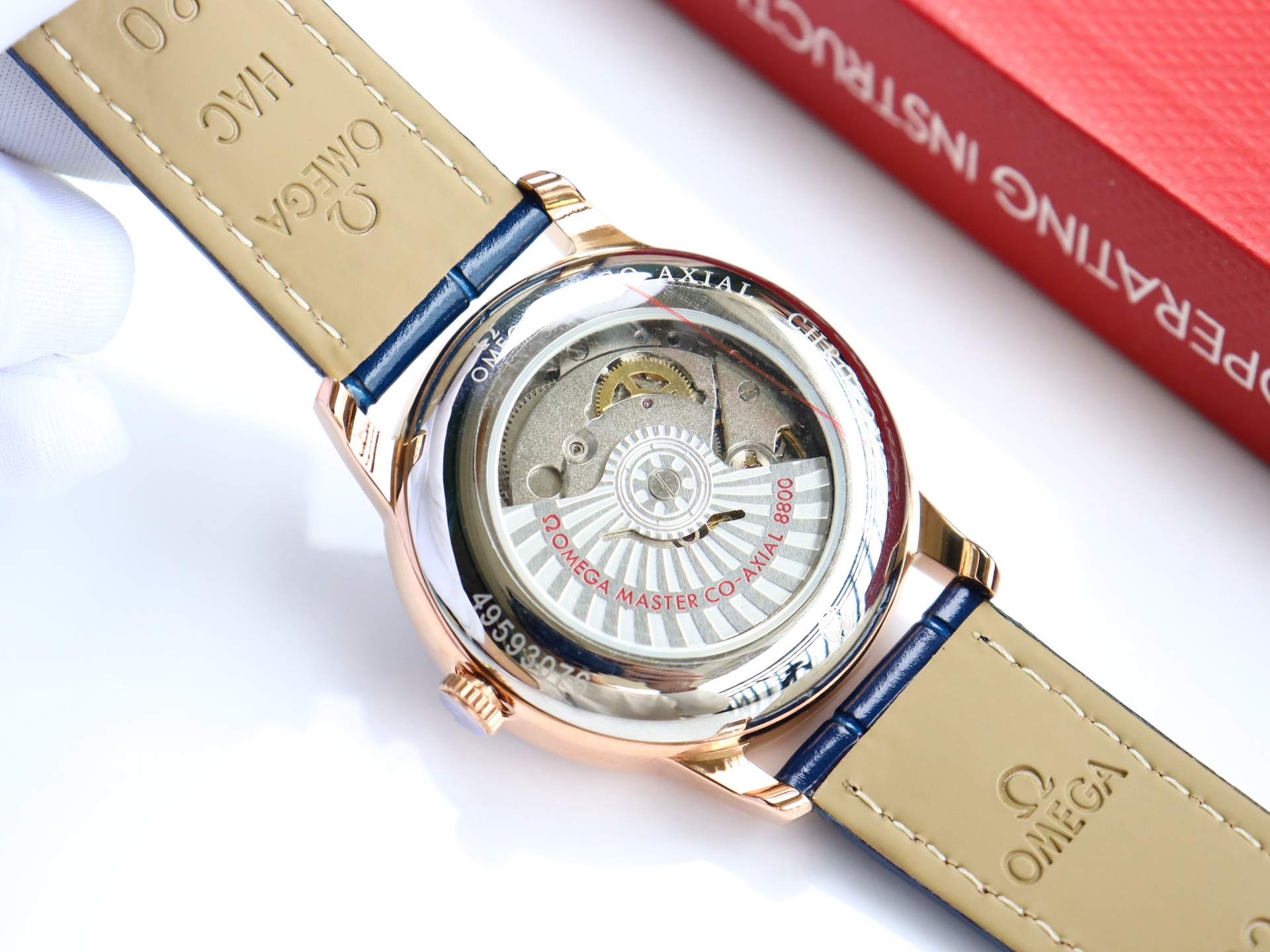 Omega De Ville series two-hand semi-mechanical men's watch