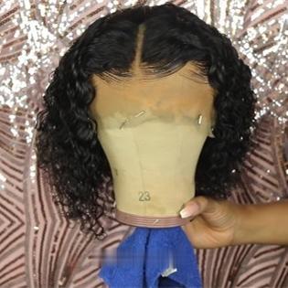 Luna N22 Shoulder Length Short Curly Bob Wig for African American
