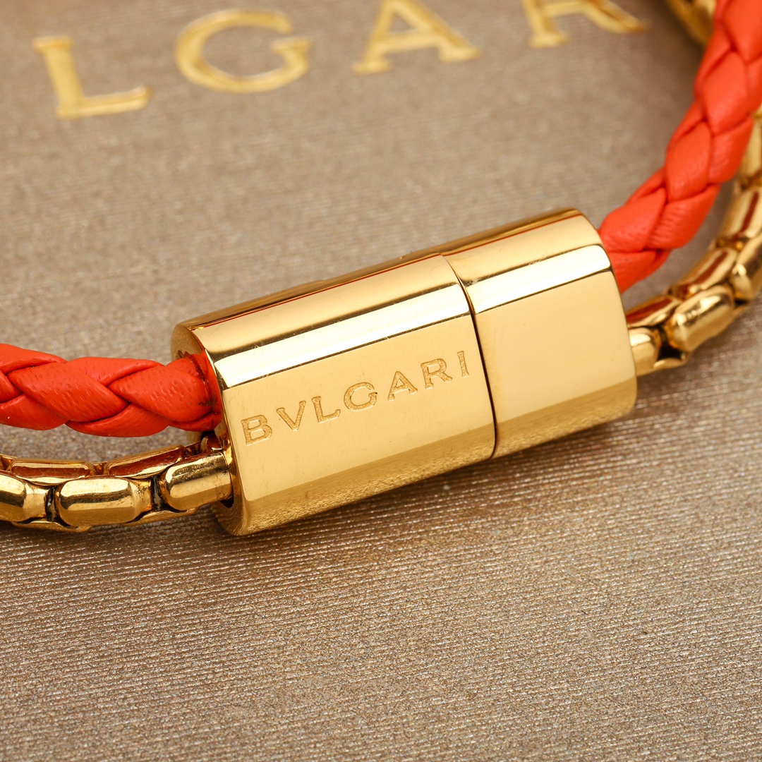 Bulgari snake head double bracelet
