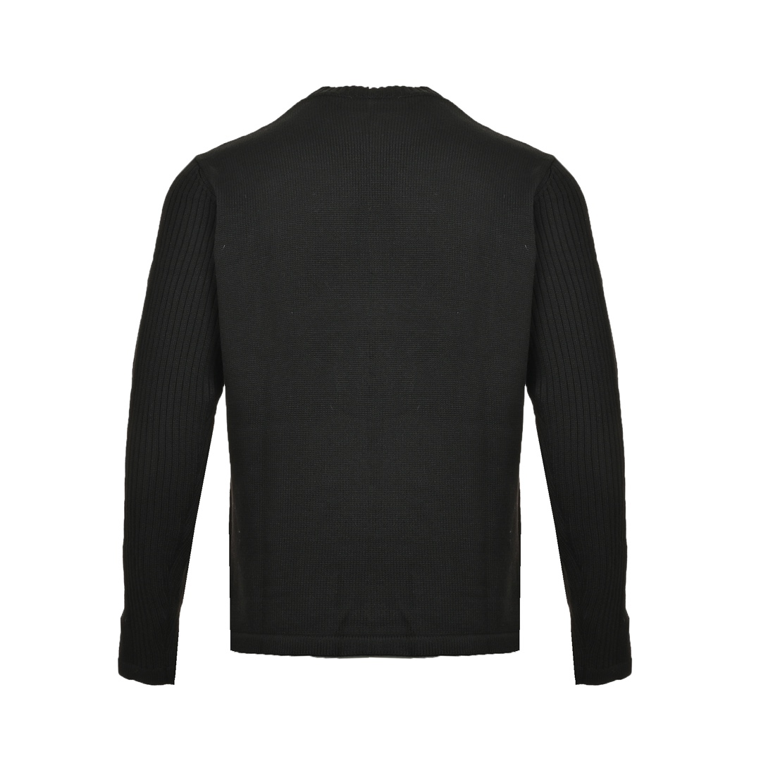 Prada 24Fw nylon pocket triangle logo crew neck sweater