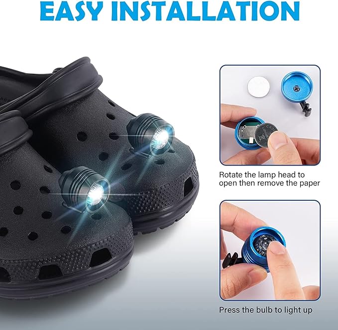 Waterproof shoe headlight💡 (set of two)