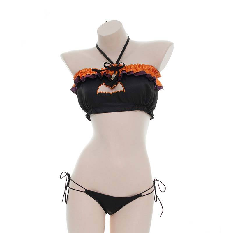 Sexy Pumpkin Cat Lingerie Suit