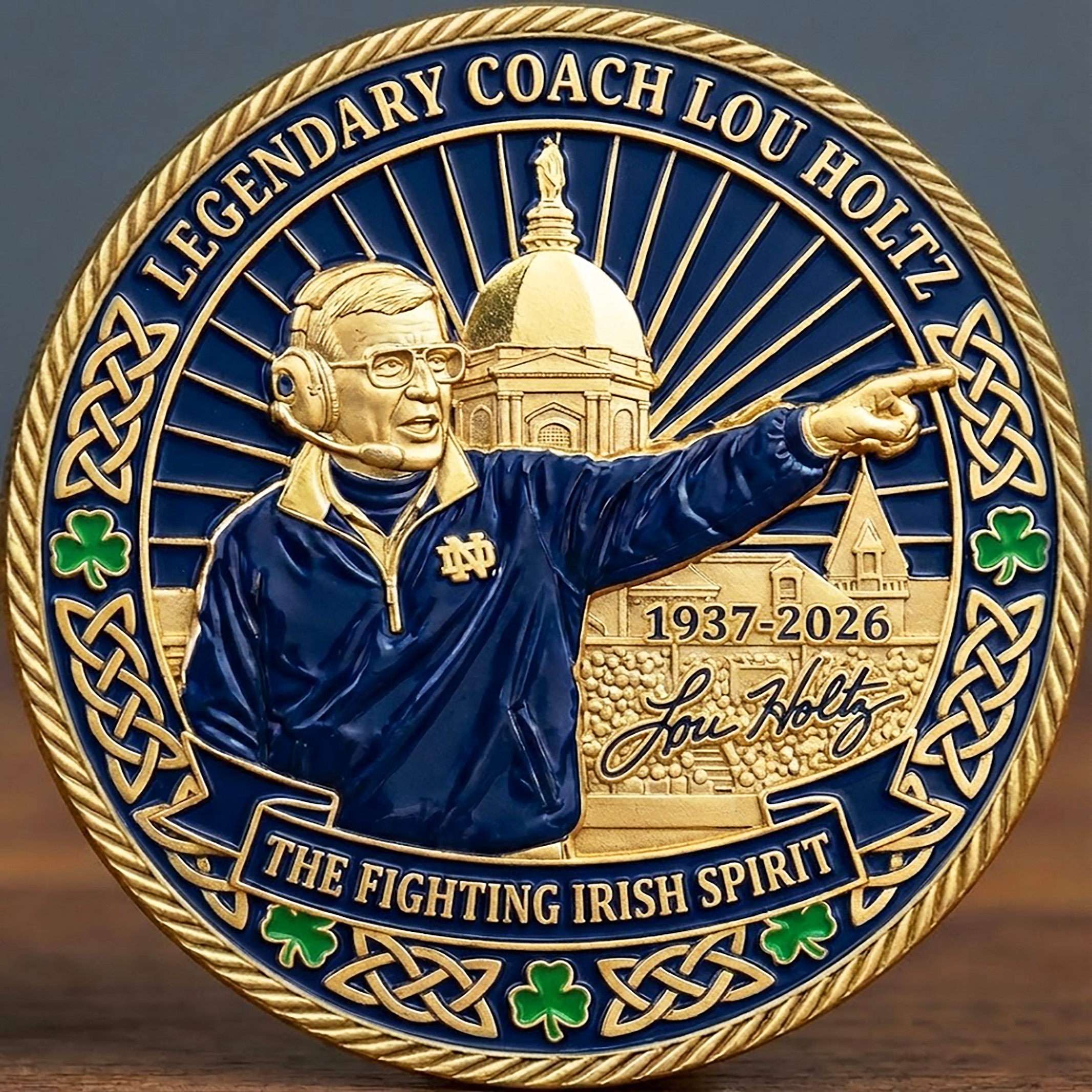🏈 Legendary Coach Commemorative Challenge Coin