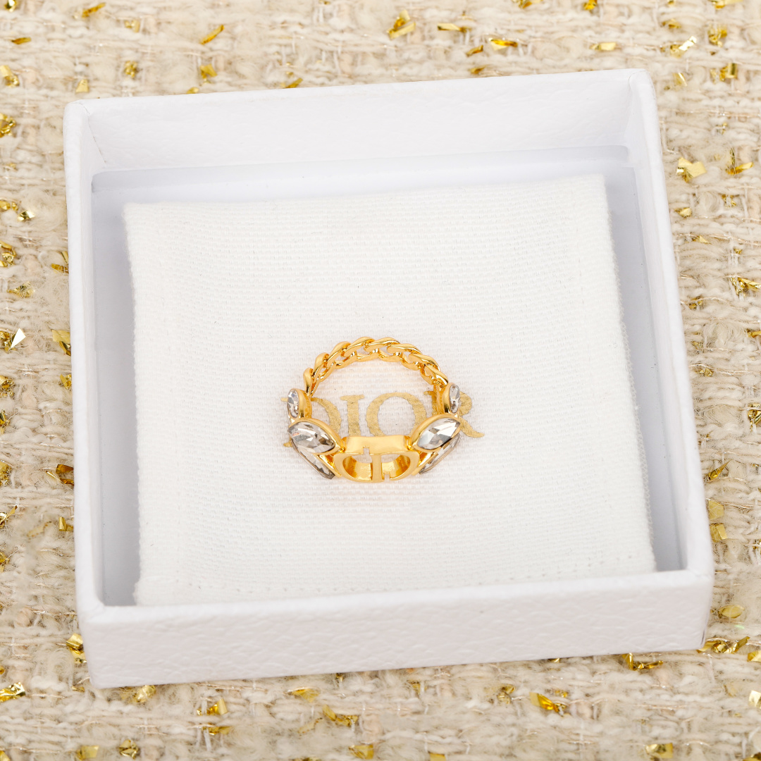 Dior wheat ear diamond ring