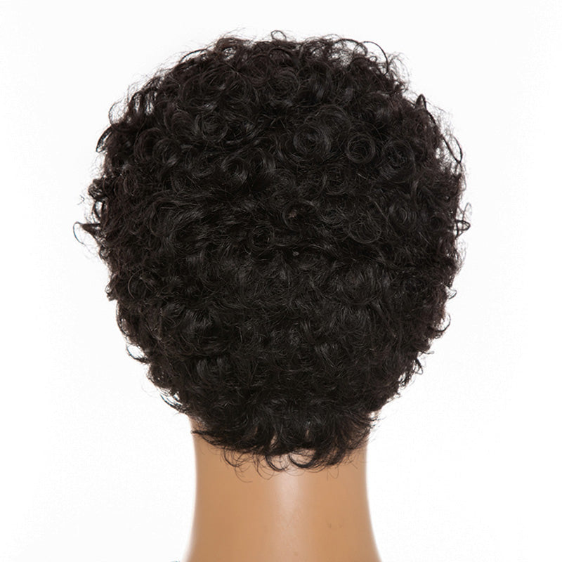 Luna Wigs Pixie Cut Wigs Kinky Short Curly Wig for Women