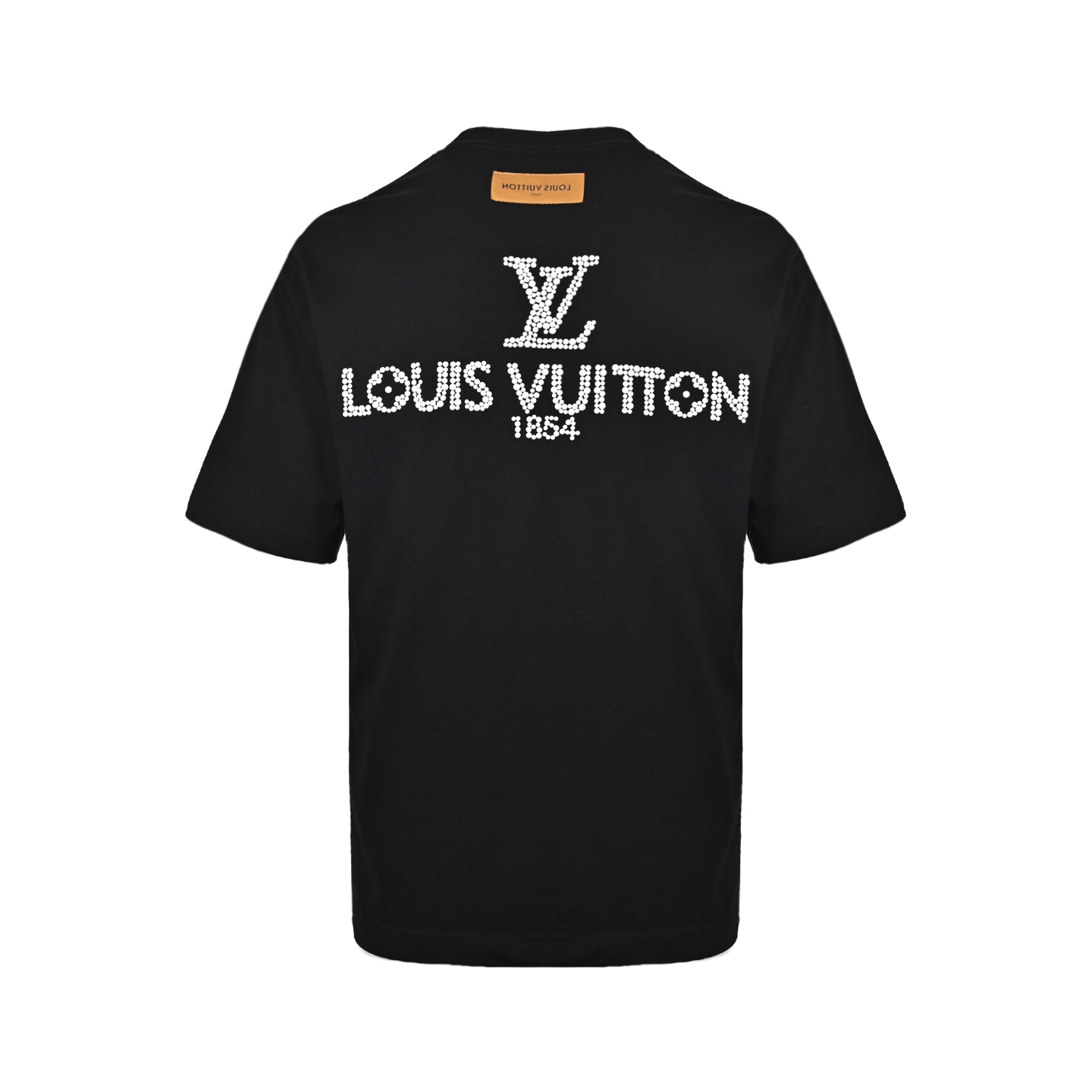 Louis Vuitton Pearl and Diamond Letter Logo Short Sleeve