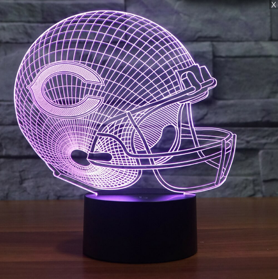 CHICAGO BEARS 3D LED LIGHT LAMP