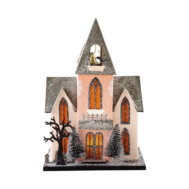 💥ON SALE💥🍂 LED Fall Glow Haunted House Lantern , Witch Cottage✨🏠