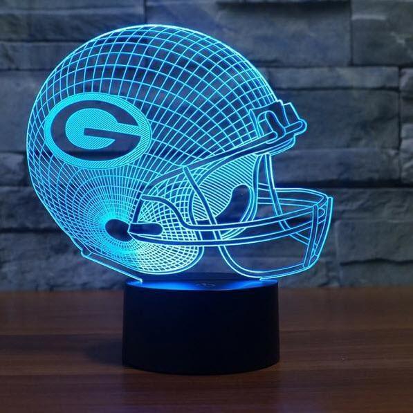 GREEN BAY PACKERS 3D LED LIGHT LAMP