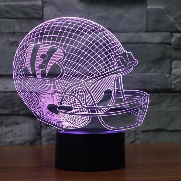 CINCINNATI BENGALS 3D LED LIGHT LAMP