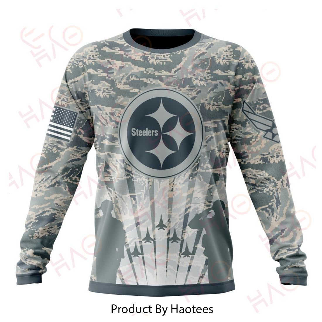 PITTSBURGH STEELERS 3D HOODIE US AIR FORCE