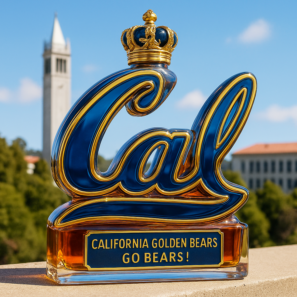 California Golden Bears Limited Edition Whiskey Bottle