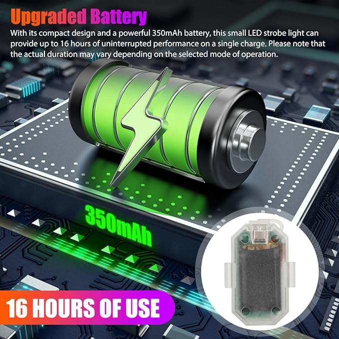 Mini Strobe Lights With remote control 7 Colors