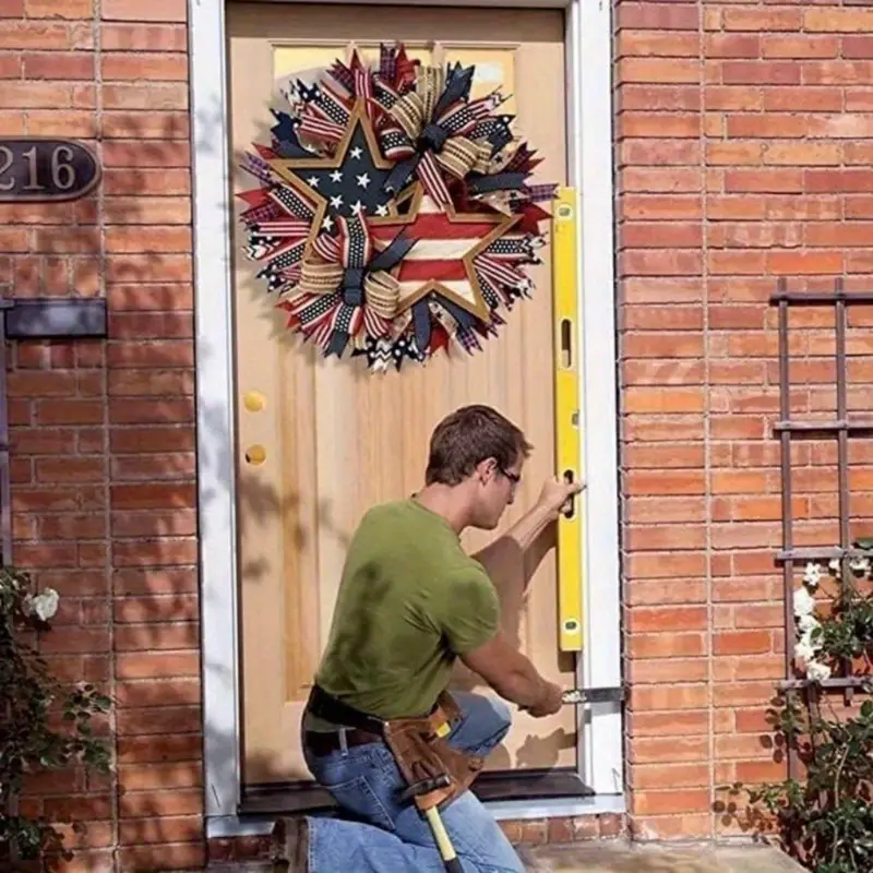 🔥[SAVE 50% OFF]--50CM/20 Inch Handmade American Patriotic Star Wreath -BUY 2 FREE SHIPPING