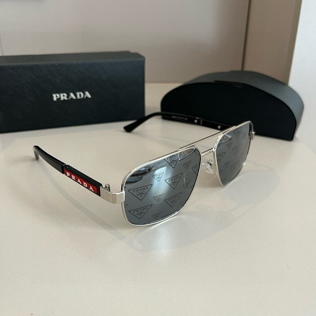 Prada round frame sunglasses