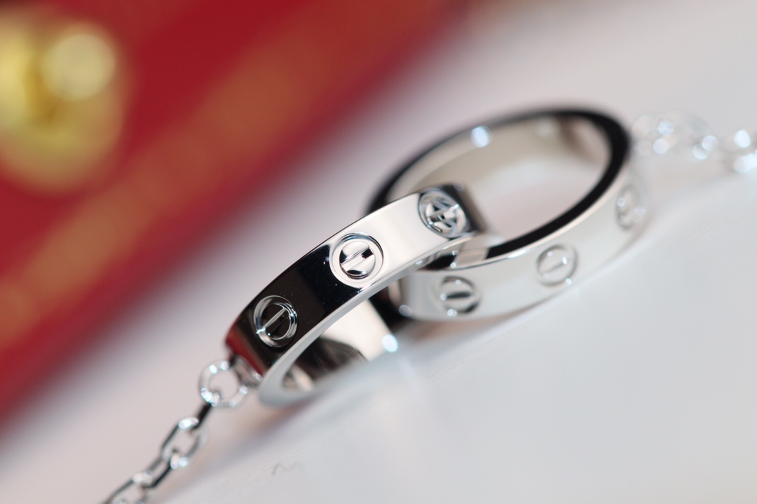 Cartier double ring necklace