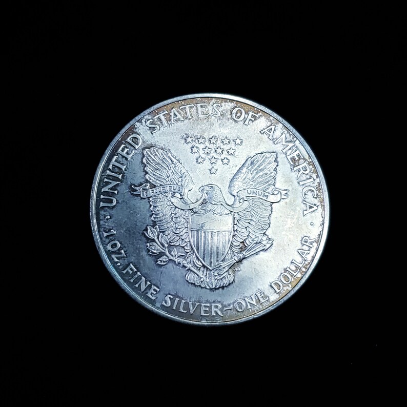 1995 Silver Eagle - Key date - Toned - Regular 60  lot# 1220