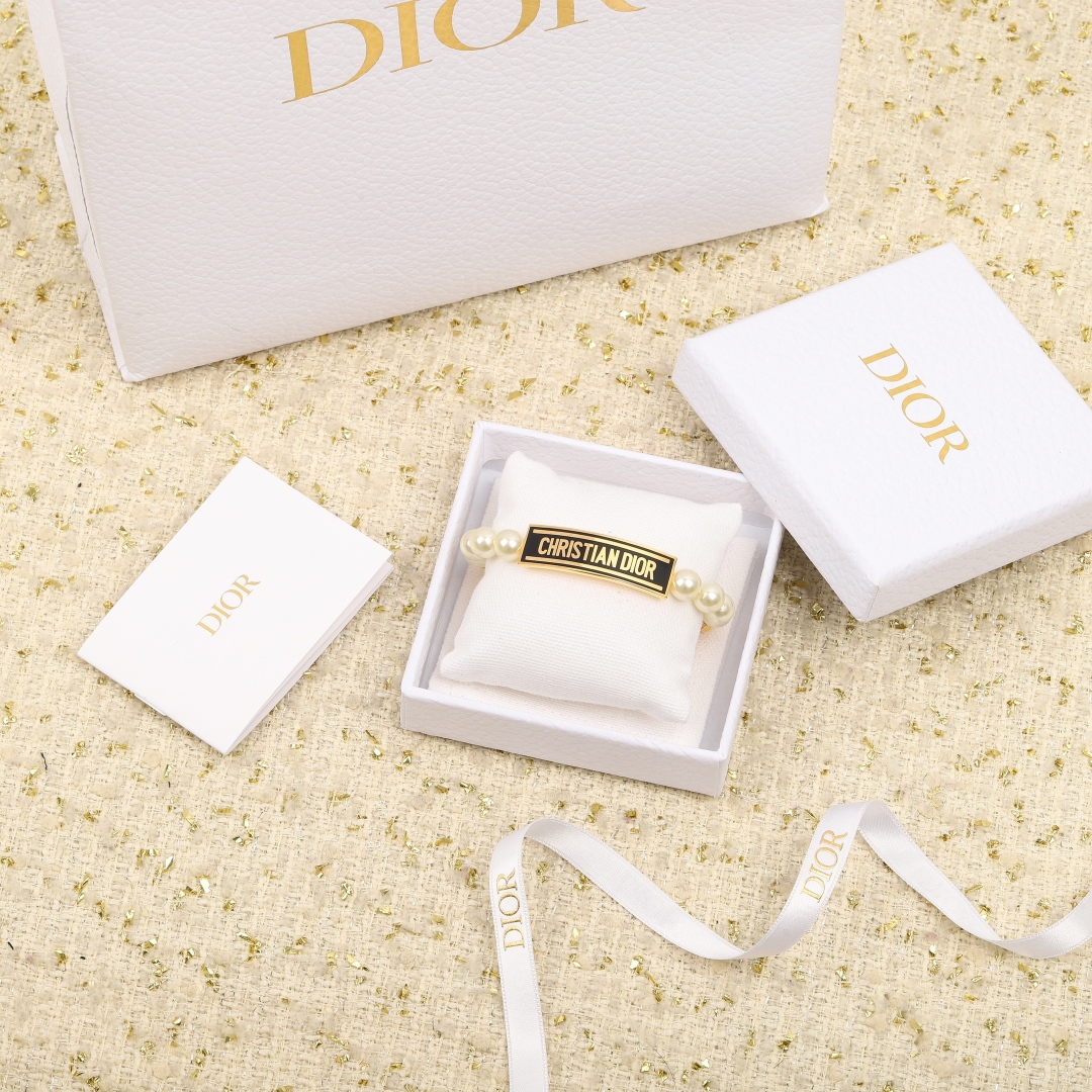 Dior Letter Brand Pearl Bracelet