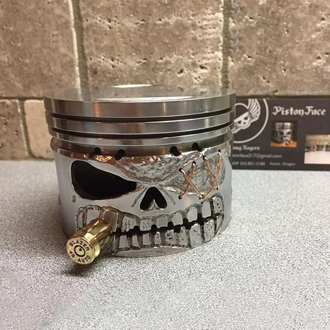 🔥Buy More Save More🔥Gothic Handmade Piston Skull Sculpture Ornaments(recycling/scrap metal)
