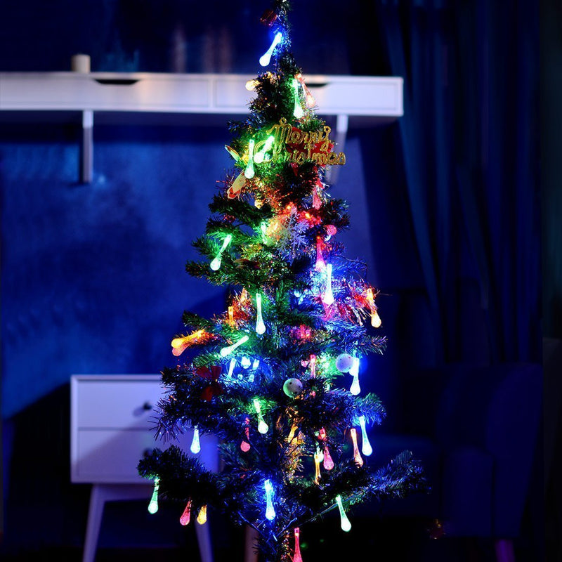 2022 New Upgrade Solar 3D Water Drop String Lights