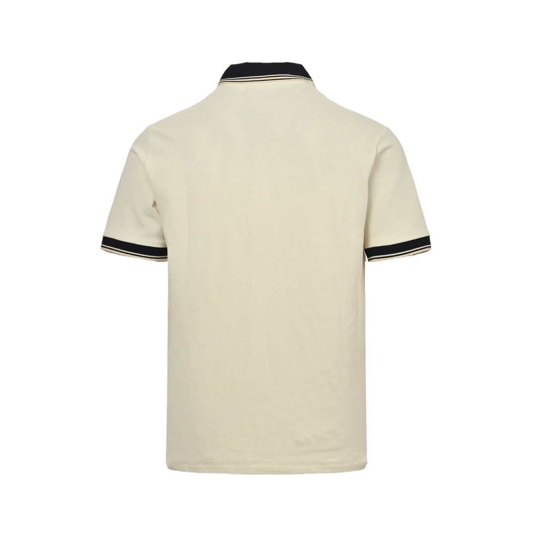 Gucci 24ss Polo short sleeve with double G embroidery on the chest