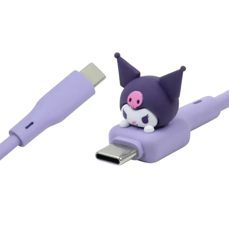 Sanrio Charging Cable Fast Charger Cord Adapter with IP/Type C