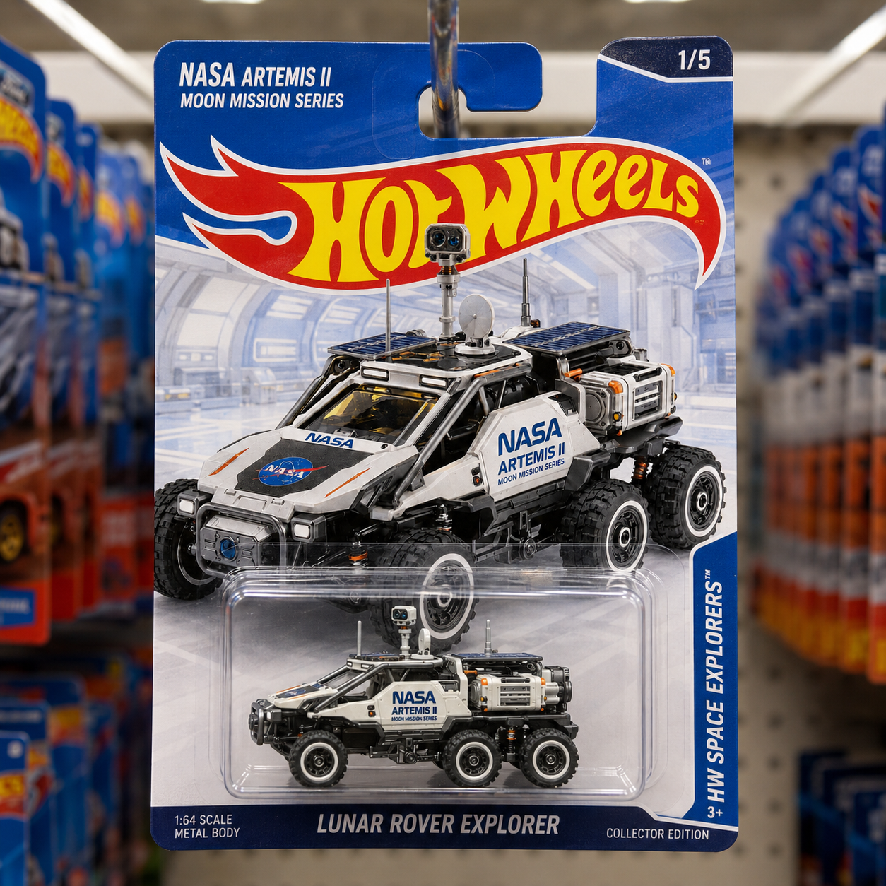 🚀 Hot Wheels NASA Artemis II Lunar Rover Explorer Space Series