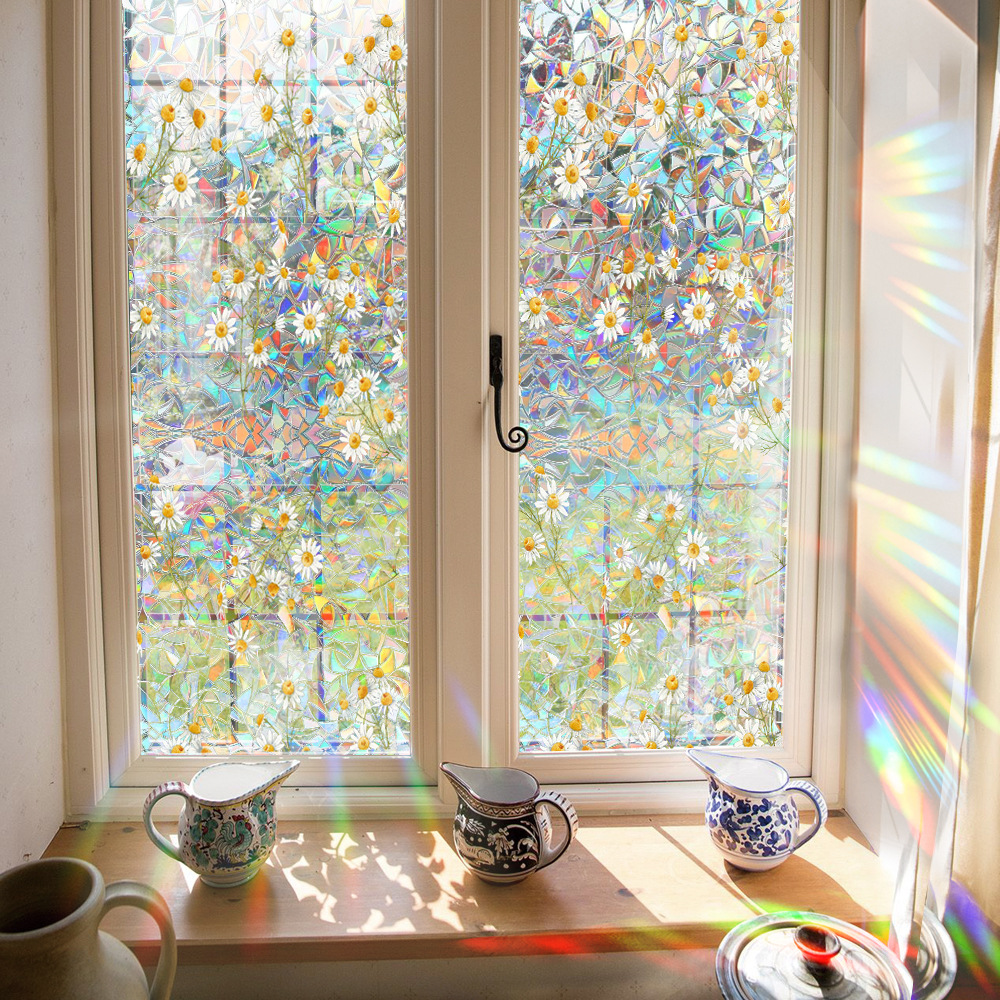 🔥On Sale🔥Stained Floral Pattern Glass Window Film