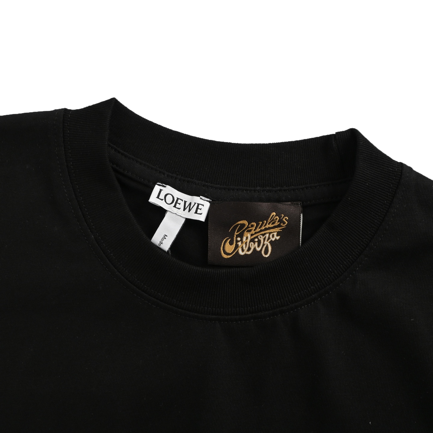 Loewe 24ss heart flocked embroidered logo short sleeves
